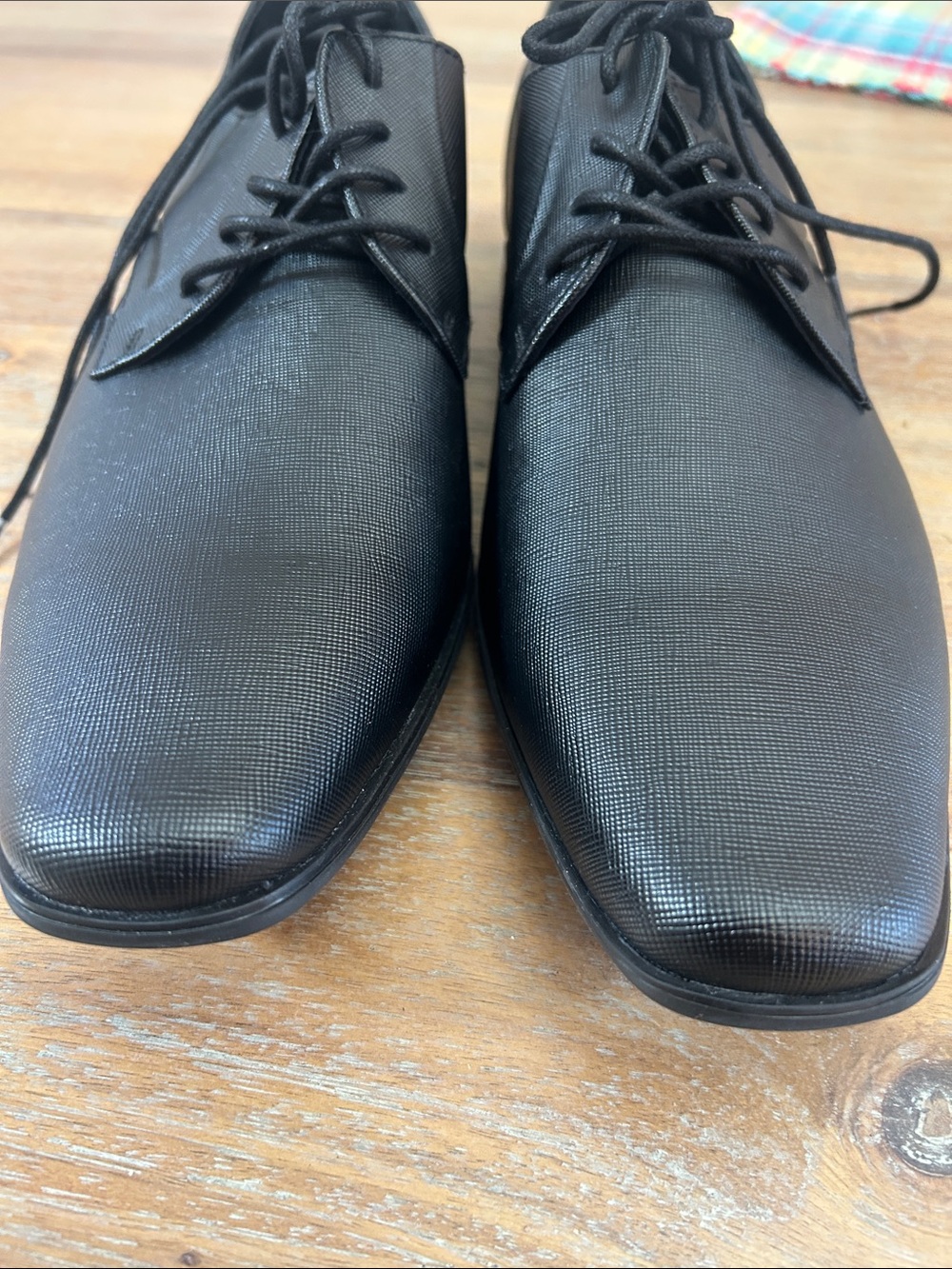 Calvin Klein Men's Black Lace-Up Oxford Dress Shoes - Picture 6 of 6